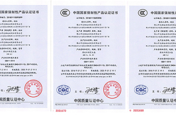 Awarded the 3C certification standards